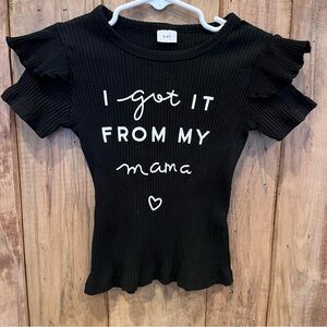 Black Kids Shirt - I Got It From My Mama